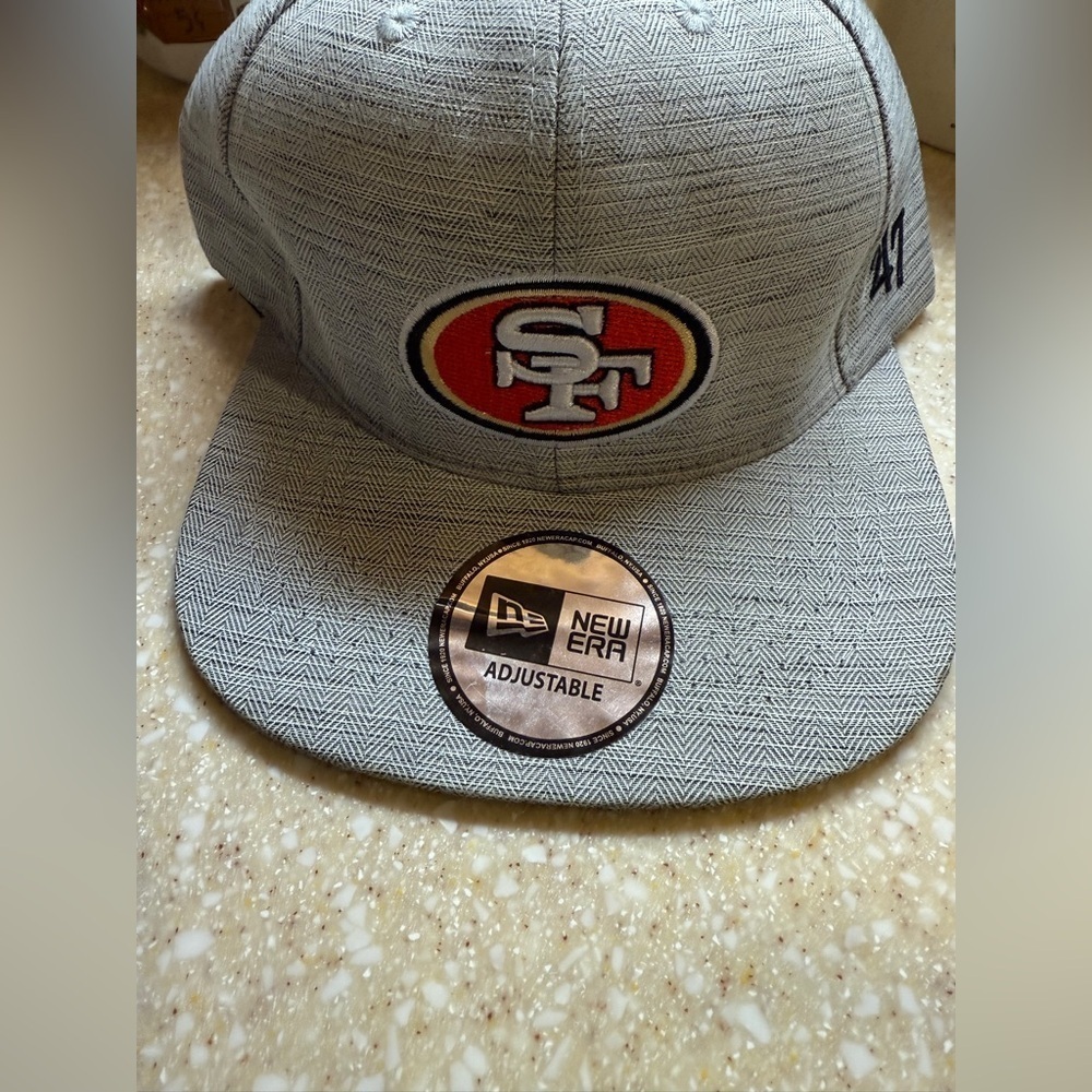 New Era Gray 49ers Adjustable Cap
